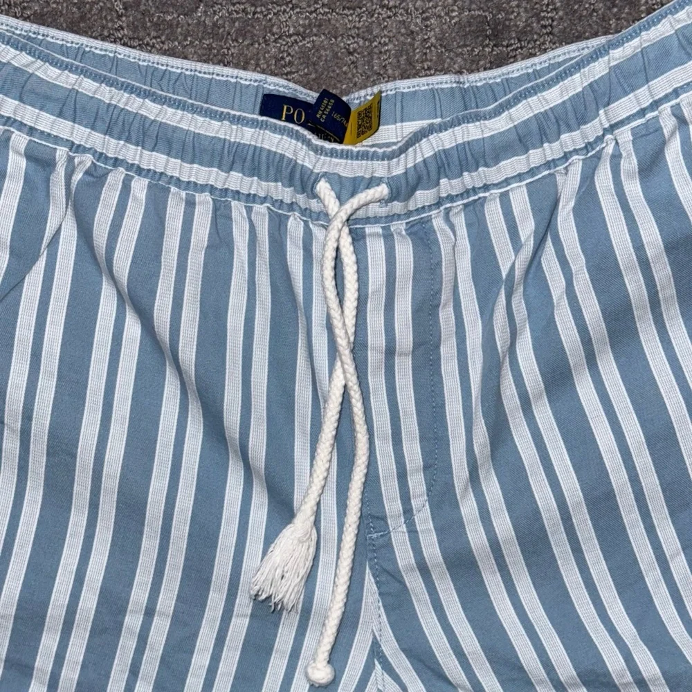 POLO
Ralph Lauren Light Blue Striped Shorts | Pre-Loved - Picture 3 of 9